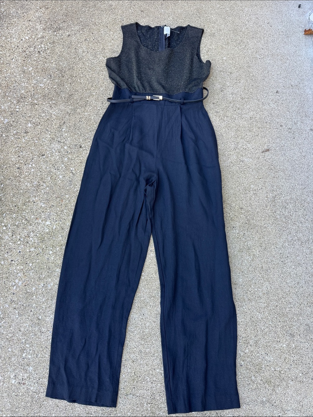 Vintage 80s/90s John Roberts Black Jumpsuit Size 10